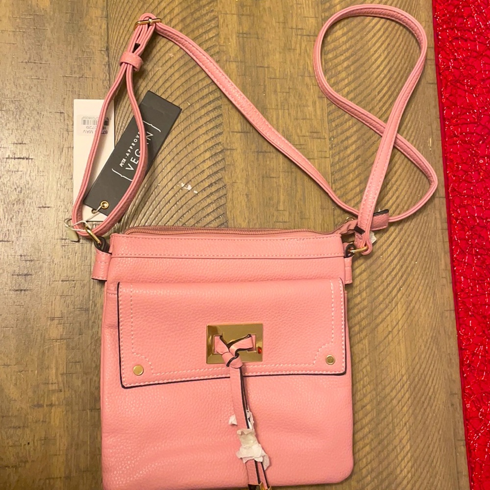 Pink saddle bag